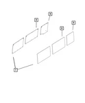 Genuine Mopar Quarter Window Glass Right 68166169AA New. Price: $627.20.