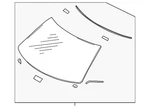 Genuine Nissan Windshield G2700-6AV1B New. Price: $1127.60.