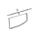 Genuine Mopar Quarter Window Glass Right 68346804AD New. Price: $948.38.