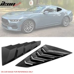 Fits 24-26 Ford Mustang S650 Coupe Side Window Louvers Scoop Vent Gloss Black New. Price: $45.99.