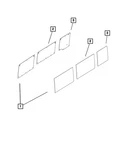 Genuine Mopar Quarter Window Glass Right 68247785AA New. Price: $532.52.