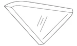 Genuine Volkswagen Quarter Glass 17A-845-042-K-VNH New. Price: $199.99.