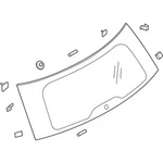 Genuine Ford Lift Gate Glass JB5Z-7842006-B New. Price: $367.68.