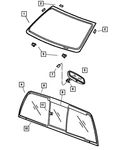 Genuine Mopar Backlite Keeper 5093518AA New. Price: $24.32.