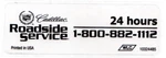 2003-2009 Cadillac Hour Roadside Service Window Windshield Label 10324485 New. Price: $14.95.