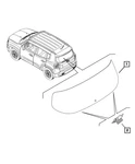 Genuine Mopar Lift-gate Glass 68437047AA New. Price: $560.48.