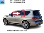 822211LA0A 14-24 Infiniti QX80 QX56 Left Rear Door Vent Glass Window Oem Used. Price: $49.00.