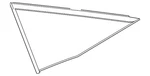 Genuine Nissan Quarter Glass 83300-5AA0A New. Price: $104.93.