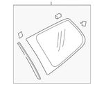 Genuine Subaru Quarter Glass 65209SC052 New. Price: $337.61.