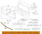 Ford Oem 09-19 Flex Lift Gate Exterior Trim-molding 8A8Z74423A20AA New. Price: $78.17.