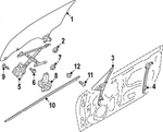 Genuine Subaru Door Glass 61011CC001 New. Price: $453.38.