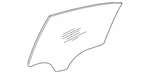 Genuine Mercedes-benz Door Glass 206-735-18-01 New. Price: $201.60.