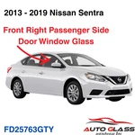 Fits 2013-2019 For Nissan Sentra Sedan Passenger Right Front Door Window Glass New. Price: $80.00.