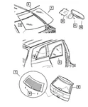 Genuine Mopar Quarter Window Glass Left 68002083AA New. Price: $53.94.