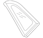 Genuine Volkswagen Quarter Glass 11K-845-041-NVB New. Price: $256.19.
