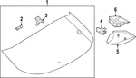 Genuine Nissan Lift Gate Glass 90300-5MS1C New. Price: $719.17.