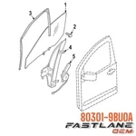 2022-2024 Nissan Frontier Glass Assy-front Door Window, Lh New Oem 80301-9BUOA. Price: $220.46.