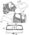 Genuine Mopar Sliding Backlite Channel 68080080AA New. Price: $64.01.