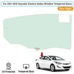 Rear Right Door Window Tempered Glass For 2011-2016 Hyundai Elantra Sedan New. Price: $67.00.