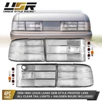 All Clear Frosted Tail Lights + Color Bulbs 4PCS For 1990-1994 Lexus LS400 UCF10 New. Price: $209.95.