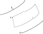 Genuine Nissan Lift-gate Glass K0300-7KP0A New. Price: $622.82.
