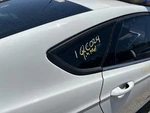 Passenger Right Quarter Glass Without Chrome Trim Fits 13 Fusion 104625359 Used. Price: $214.24.