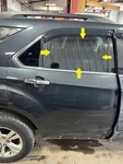 10-17 Chevy Equinox Passenger Right Rear Door Privacy Tint Glass Window Only Used. Price: $110.00.