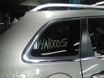 19 Jeep Cherokee Right Passenger Quarter Glass Privacy Tint Black Trim Used. Price: $185.00.