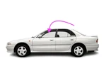 Fits: 1989-1993 Mitsubishi Galant Sedan Driver Side Front Left Door Window Glass New. Price: $190.95.
