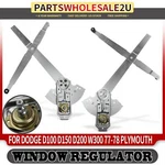 2PCS Manual Window Regulator For Dodge D100 D150 D200 W300 Plymouth Trailduster New. Price: $89.98.