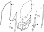 Genuine Land-rover Door Glass LR181881 New. Price: $286.07.