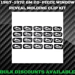 1967-1972 Cadillac Deville Rear Glass Windshield Molding Trim Reveal Clips Gm New. Price: $14.36.