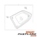 2014-2020 Mitsubishi Outlander Left Rear Quarter Glass New Oem 6121A497. Price: $307.59.