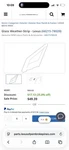 Weather Strip Part 68215-78020 Lexus Genuine Oem New. Price: $29.00.