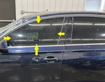 11-18 Audi A8 Drivers Left Side Door Glass Window Used. Price: $100.00.
