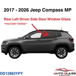 Fits 2017-2026 Jeep Compass Driver Left Side Rear Door Window Glass Tinted New. Price: $90.00.