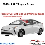 Fit 16-22 Toyota Prius 4D Hatchback Driver Left Front Door Window Glass Tempered New. Price: $89.90.