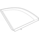 Genuine Mercedes-benz Oe Side Window, Fixed 296-670-33-00 New. Price: $468.87.