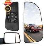 Top-max 68067730AA Ram Passenger Side Lower Mirror Glass, Black,white New. Price: $24.98.