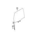 Genuine Mopar Front Door Glass Right 68280918AE New. Price: $156.03.