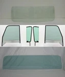Green Glass 1960-63 Chevy Pickup Truck Front Sides W/black Frames Large Rear New. Price: $729.00.