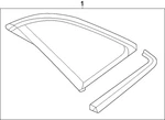 Genuine Audi Quarter Glass 85H-845-297-N-NVB New. Price: $395.52.
