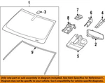 Gm Oem 14-22 Canyon Windshield Glass-mirror Cover Insert 23316901 New. Price: $15.82.