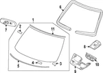 New Genuine Nissan Glass - Windshield Oe G27006GP0A. Price: $1403.17.