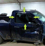 09-22 Dodge Ram 1500 Passenger Right Front Door Glass Window Used. Price: $110.00.