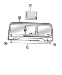 Genuine Mopar Backlite Glass 68439666AA New. Price: $200.80.