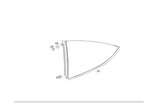 Genuine Mercedes-benz Side Window Fixed 190-670-01-00 New. Price: $323.70.