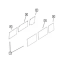 Genuine Mopar Quarter Window Glass Left 68283335AA New. Price: $709.18.
