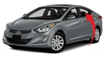 Fits 2011-2016 Hyundai Elantra Sedan Driver Left Side Rear Door Window Glass New. Price: $86.95.