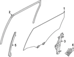 Genuine Nissan Run Weather-strip 82330-6TA0D New. Price: $67.42.